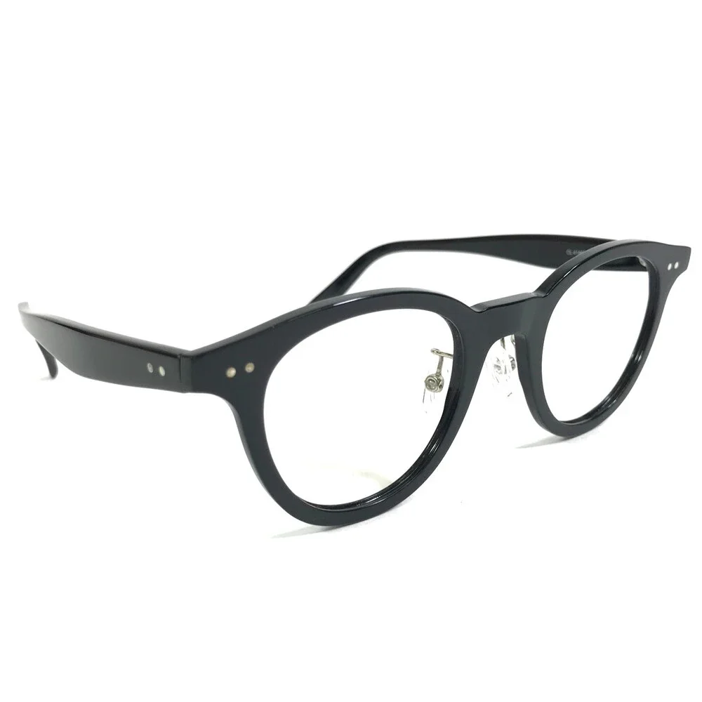 Celine Eyeglasses Frames CL41460 807 Shiny Black Round Full Rim 43-24-145
